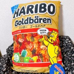 HARIBO ハリボー　パッケージデザインクッション　ゴールドベア