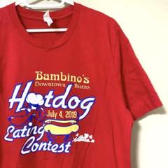 canvas Bambino's ホットドッグコンテスト Tシャツ　L 犬