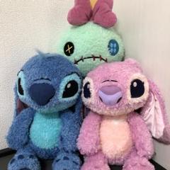 ☆Disney☆ スティッチ エンジェル スクランプ ヘアタイ セット ディズニー スティッチ エンジェル ぬいぐるみセット スクランプ