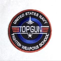 楽天市場】TOPGUN トップガン 刺繍 ワッペン 両面 ベルクロ 付き