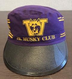 紫色 JR. HUSKY CLUB キャップ アメリカン ヴィンテージ 帽子