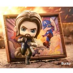 マーベル　ウィンターソルジャー　バッキー　チェキ　ラバークリップ　アクスタ ファルコン バッキー パズルキーホルダー MARVEL ウィンター