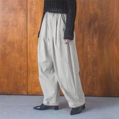 denierデニール　エッグパンツ リネンウール麻毛日本製　コクーンパンツ denierデニール エッグパンツ リネンウール麻毛日本製 コクーン