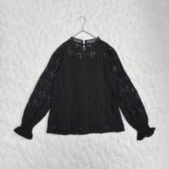 フューティアランド（M）レーストップス ブラウス シンプル 長袖 綿混