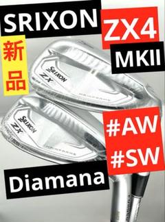 最新人気 新品】スリクソン｜ZX4MK2_49°AW／56°SW｜ディアマナ純正 クラブ