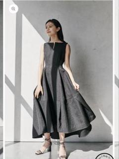 L'AUBE BLANC ドレス　(新品タグ付き) Tweed knit Wrap dress – L'AUBE BLANC