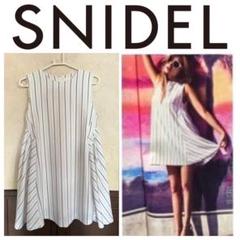 2025年最新】snidel スナイデル ボリュームフレアワンピースの