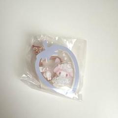 サンリオ♡マイメロディ 白いちごのティータイム シークレットアクリルキーホルダー マイメロディ マスコットホルダー（白いちごのティータイム