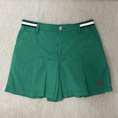 ルコック プリーツショートパンツ 緑色(M)