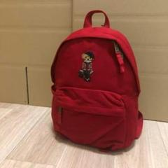 残り1個新品ラルフローレン ポロベア刺繍赤リュックバックパック