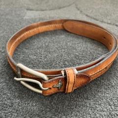 極美品　ヴィヴィアンウエストウッド　オーブ　ベルト　レザー　ロゴ　ブラウン ヴィヴィアンウエストウッド ベルト オーブ ブラウン - メルカリ
