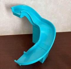 レゴ　デュプロ 滑り台　カーブ　3個　水色