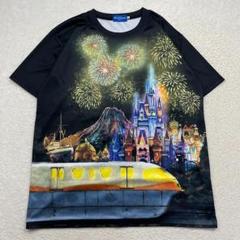 TOKYO Disney RESORT　Tシャツ　夜景　花火　シンデレラ城