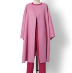 極美品　ドゥロワー　ノーカラー　ダブルフェイス　ケヌキ　黒　卒業式入学式にも◎ 極美品 ドゥロワー ノーカラー ダブルフェイス ケヌキ 黒 卒業式
