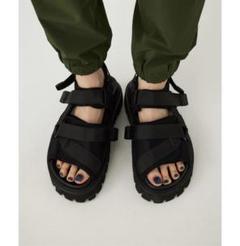 完売　nagonstans ナゴンスタンス　フェルト　サンダル　2024AW nagonstans ナゴンスタンスvelcro sandal ORG