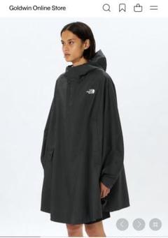 美品 ノースフェイス ハイベント レインポンチョ ギンガム