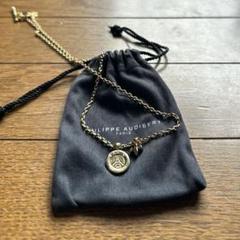PHILIPPE AUDIBERT ゴールド PARISネックレス PSG - メルカリ