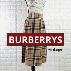 本物の 極美品❣️ 羊 スカート ノバチェック ヴィンテージ BURBERRYS スカート
