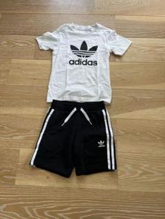 adidas ジャージセット ホワイト×ブラック