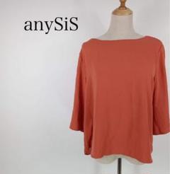 ★美品★エニシィス anySiS 7分袖ブラウス トップス 半袖