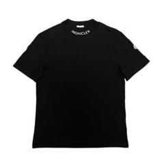 【極美品】MONCLER ネックロゴTシャツ ブラックM