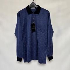 Yves Saint Laurent ネイビー 長袖ポロシャツ Yves Saint Laurent ネイビー 長袖ポロシャツ