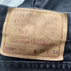 LEVI’S ブラック 黒 デニム 550 532 W34のサムネイル