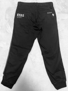 8YARDS ハチヤーズ　メンズ　ゴルフパンツ　オールシーズン用　L ロゴ　黒 8YARDS ハチヤーズメンズゴルフパンツオールシーズン用L ロゴ黒