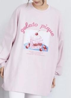 gelato pique ケーキ柄 ルームウェア セット gelato pique♡上下セット ジェラピケチェリーケーキ柄ルーム