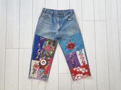 唯一無二 Levi's 550 USA 刺繍パッチワークのサムネイル