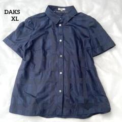 美品　DAKS ダックスシャドーチェックブラウス　現行 アナウンサー着用 42