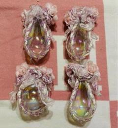 クリスマス オーロラ ピンク リボン オーナメント