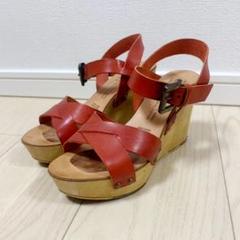 【美品】ADAM ET ROPE'(アダムエロペ)イタリア製レザーサンダル