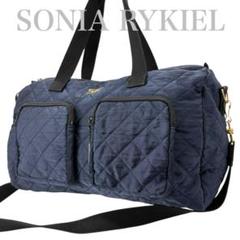 SONIA RYKIEL レザー　キルティング　ウエストバッグ　ボディ　ブラック tifana_1-240002168175