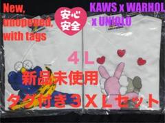 3XL☆新品☆UNIQLO×KAWS＋WARHOL カウズ+ウォーホル 2枚6