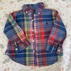 Ralph Lauren チェック柄 ポロシャツ 12M カラフル　80