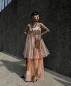 choco♡様 AMERI 3WAY MARGOT GEL ART DRESS 3WAY MARGOT GEL ART DRESS (col.BLK / BEG) ー4.12(Fri) @yuuka