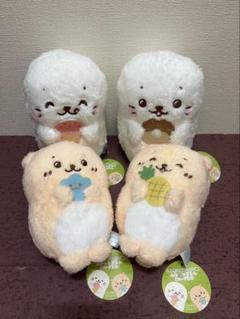 しろたん ＆ らっこいぬ ふわっとごろん ぬいぐるみ STD フルコンプ