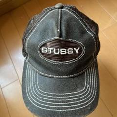 STUSSY ブラウン メッシュキャップ OSFA 24ss STUSSY - Stussy フォントロゴ メッシュキャップ ブラウンカラー