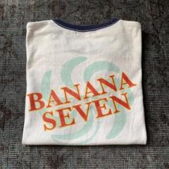 風車ロゴ 00s バナナセブン リンガー Tシャツ 平成 ギャル ラメ サーフ
