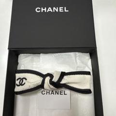 シャネル CHANEL CCロゴ リボン　バレッタ シルク