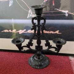 骨董 灯明器 燭台 古銅 オブジェ 花置き 飾り台 アンティーク 銅器吊灯籠 / Bronze Hanging Lantern - OKURA ORIENTAL ART