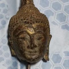タイ様式石仏①、仏頭 asianantique時代物 アンティーク骨董