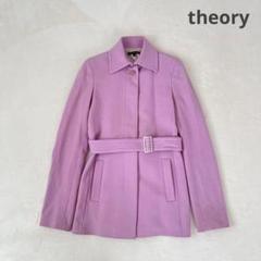 Theory ピンク コート S Theory - Theory ダブルフェイストレンチ型コートの通販 by yu