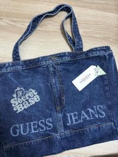 GUESS JEANS デニムトートバッグ verdy レーザー刻印 ワッペ