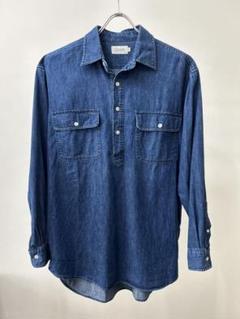 00s J.CREW Ssize デニム プルオーバーシャツ 青 - メルカリ