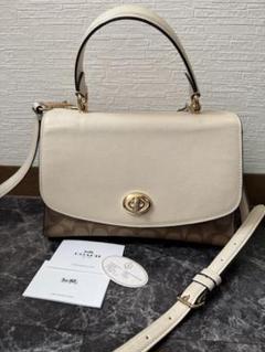 COACH ホワイトローズ バック レディース ショルダーバック ハンドバック