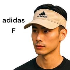 adidas アディダス サンバイザー ベージュ フリーサイズ ゴルフウェア