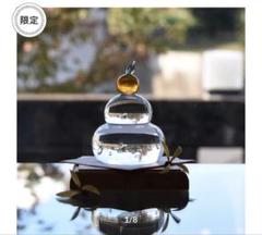 ガラスの鏡餅2025/TOYAMA GLASS STUDIO