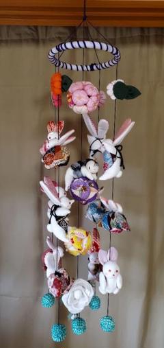 吊るし飾り 彩り9連 赤・橙色 くす玉お花⭐︎ひな祭り 正月飾り お見舞い 吊るし飾り 彩り9連 正月飾り くす玉お花⭐︎ひな祭り